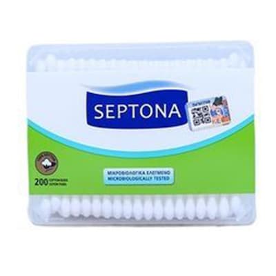 Septona Cotton Buds Rectangle Tin 200 Sheets