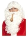 Deluxe Santa Dress Up Kit White with Wig, Beard, Glasses & Pipe