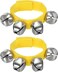 Vibrant Red Nylon Wrist Jingle Bells - Adjustable, Comfortable &amp; Musical Accessory for All Ages(yellow, Jingle Bells)