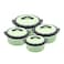 SELVEL FLORENCE CASSEROLE 4PC SET GREEN (1000/1500/2000/3000 ML)
