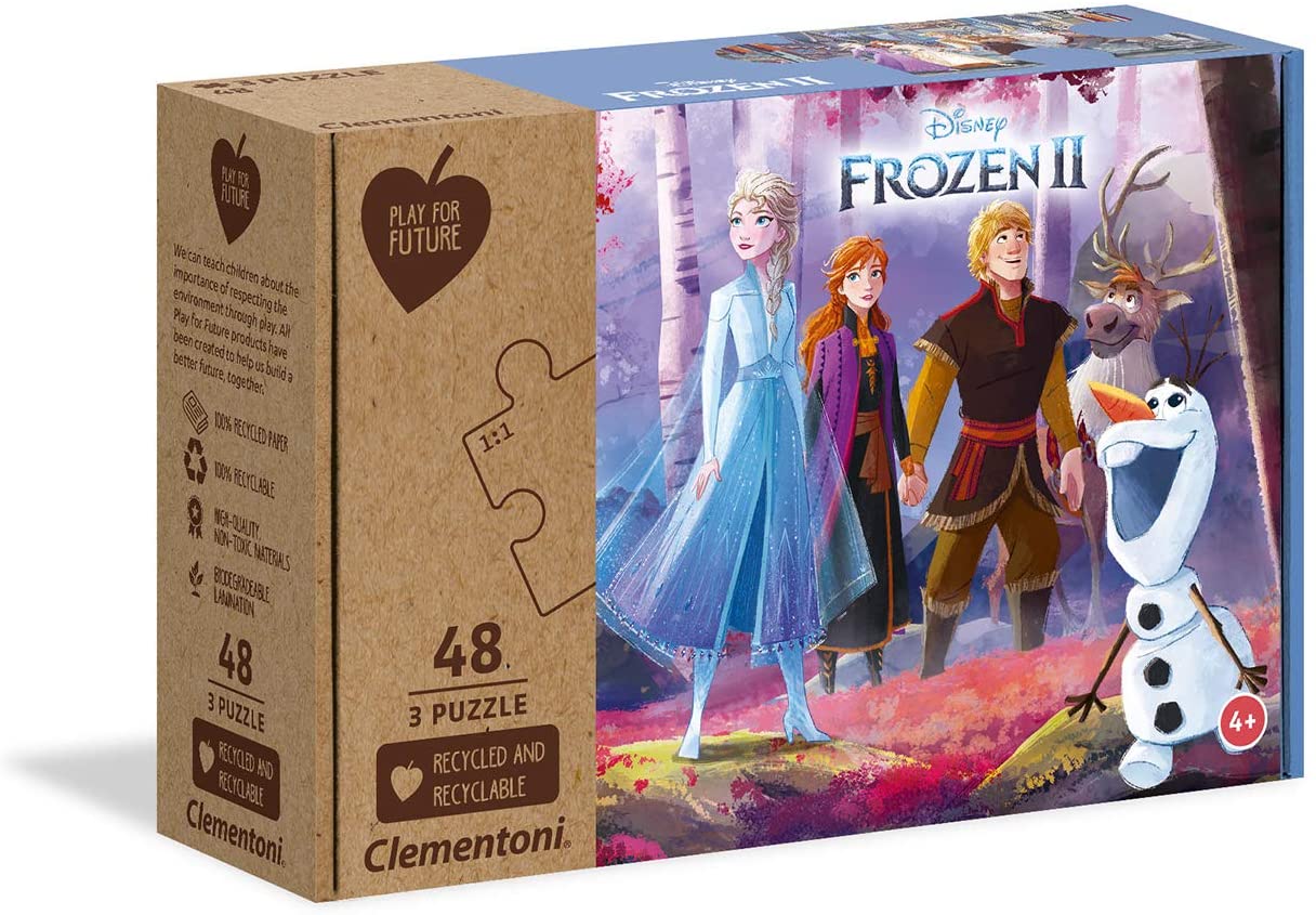 Buy Clementoni Puzzle Play For Future Disney Frozen 2 3X48 Pieces ...