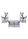4-Seat Outdoor Portable Picnic Table Silver