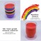 Generic-Multicolor Silicone Baking Cups 24 Packs Reusable Cupcake Liners Non-stick Food-Grade Rainbow Colors Muffins Cup Cake Molds