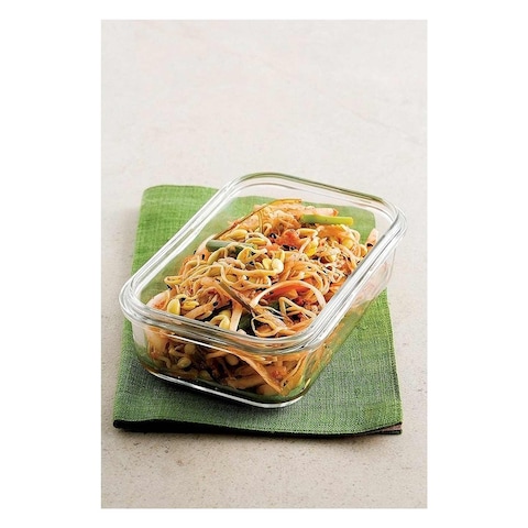 Glasslock Taper Rectangular Food Storage Box 480ml