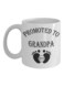 muGGyz Retro The Great Outdoors Mountains Are Calling Badge Coffee Mug White/Brown