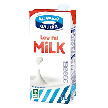 Saudia Long Life Low Fat Milk 1L