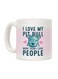 muGGyz Printed Ceramic Coffee Mug White