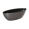 Bahia Oval Plastic Planter 45cm Black