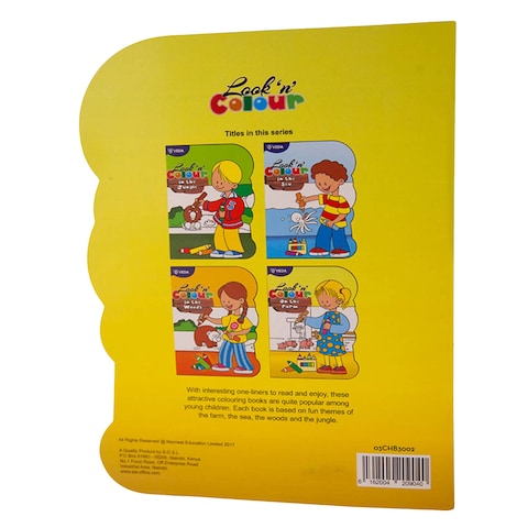 Veda 03CHB3002 Look &#39;N&#39; Color Book In The Farm