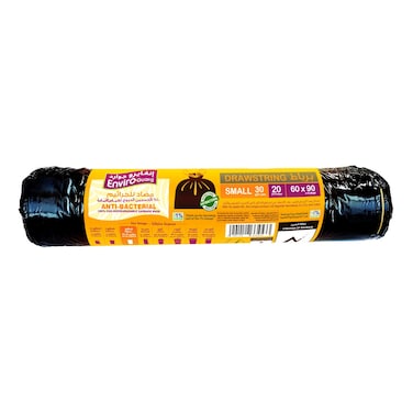 Enviro Care 30 Gallon Drawstring Black 20 Garbage Bags