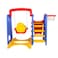 XIANGYU Kids 3in1 outdoor play structure jumbo slide with swing and basket ball game for kids