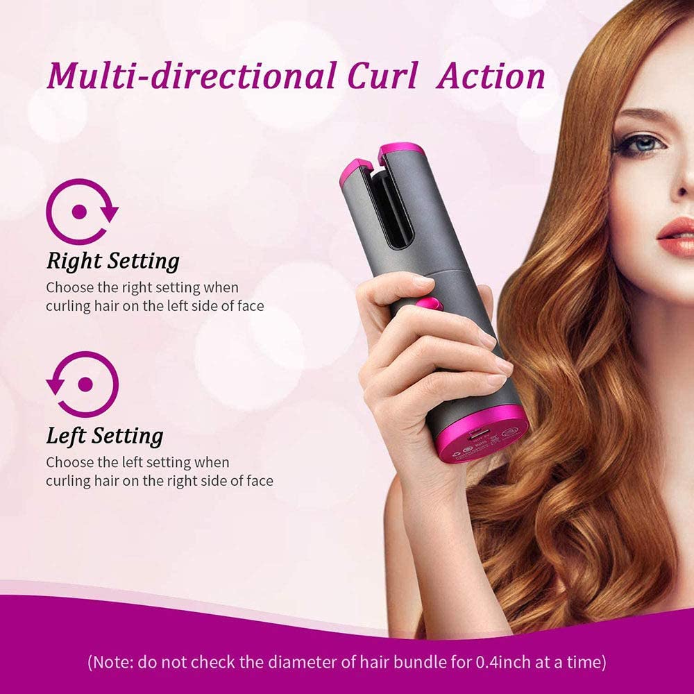 Buy Generic Professional Portable Hair Spiral Curl Automatic Cordless ...