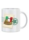 Giftex Italy Post Mark Design With Stamp Theme Mug White/Green/Red 11Ounce