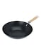 Almufarrej Non-Stick Cooking Wok Black/Beige 28centimeter