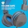 JBuddies Studio Kids Wired Headset 24 Hrs+ Battery Life Grey/Blue