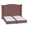 In House Al Dimashqi Linen Bed Frame - King - 200x200cm - Dark Pink