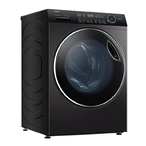 غسالة ملابس هاير 10كجم اتوماتيك بموتور إنفرتر - فضي غامق - HW100-B14979S8