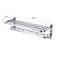 Decdeal - Towel Rack for Bathroom Double Towel Bar with Shelf  Folding Shower Towel Holder Wall Mounted Stainless Steel Hotel Style