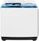 Super General 12 Kg Twin-Tub Semi-Automatic Washing Machine, White/Blue, Efficient Top-Load Washer With Lint Filter, Spin-Dry, Sgw-125, 95 X 58 X 103.5 cm, 1 Year Warranty