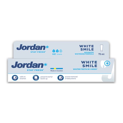 Jordan Stay Fresh White Smile Toothpaste 75ml