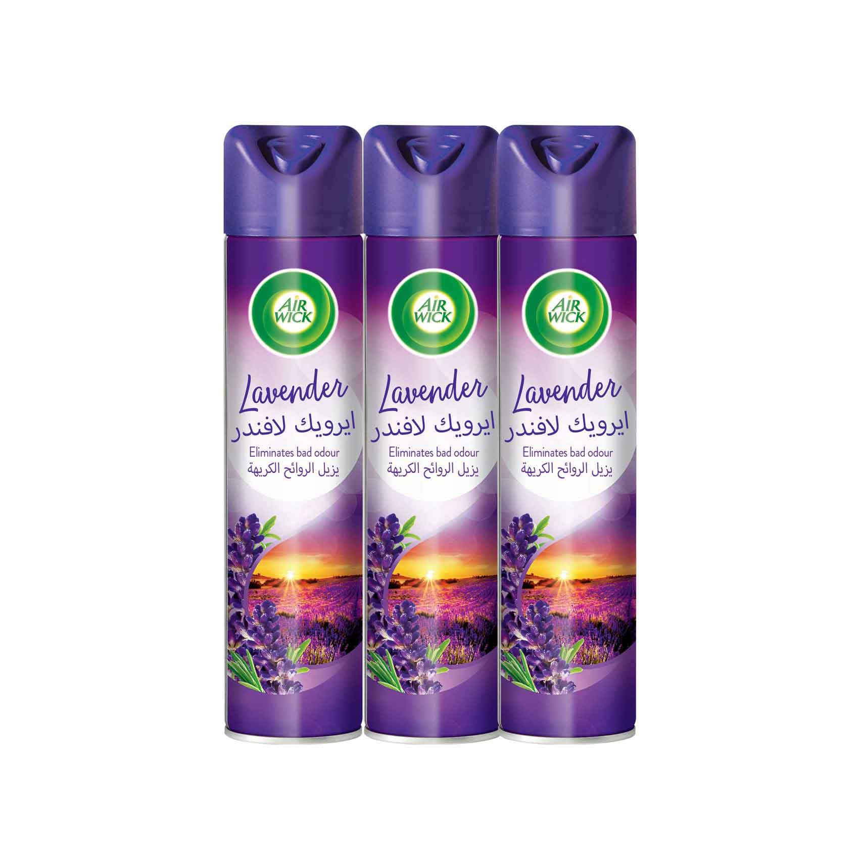 Air Wick Air Freshener Lavender Scent 300mlx3 Pieces