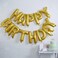 GingerRay - Pick &amp; Mix Gold Happy Birthday Foil Balloon Bunting 13pcs 13In - Gold