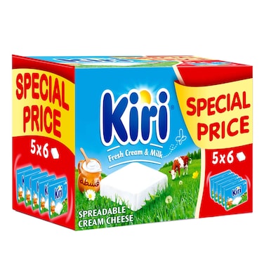 Kiri Spreadable Cream Cheese 6 Portions Squares 5X100GR