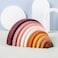 Woody Buddy - Mini Rainbow Stacker - Earthy colors