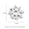 KKmoon-18 in 1 Snowflake Shaped Stainless Steel Multi-purpose Tool Card Compact Portable Multi-functional Screwdriver with Keychain