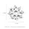 KKmoon-18 in 1 Snowflake Shaped Stainless Steel Multi-purpose Tool Card Compact Portable Multi-functional Screwdriver with Keychain