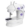 Generic-Mini Purple Electric Sewing Machine 2 Speed Adjustment with Light Foot Pedal AC100-240V