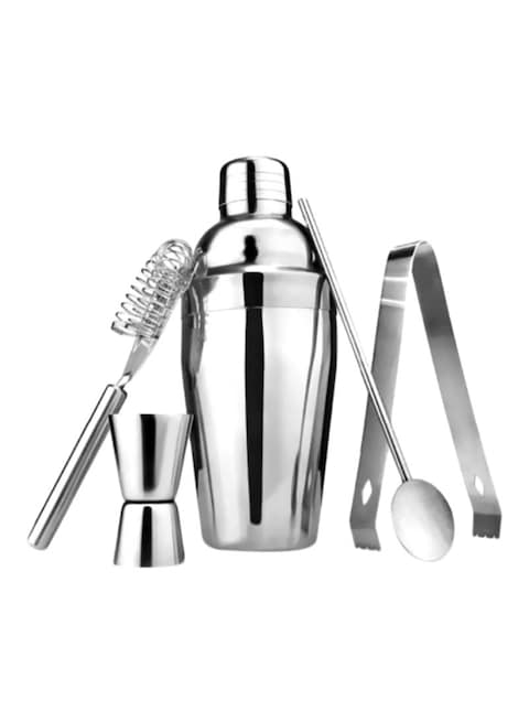 Generic 5-Piece Cocktail Shaker Bartender Kit Silver