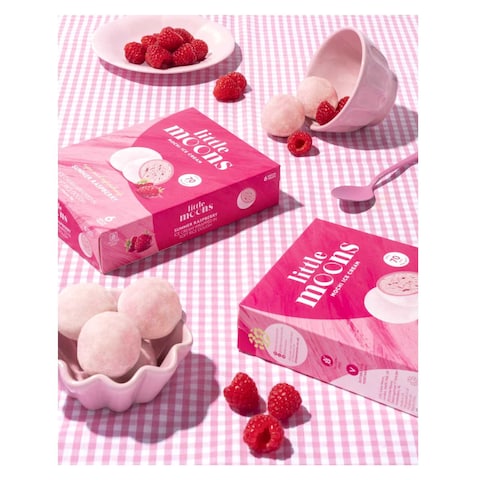 Little Moons Summer Raspberry Mochi Ice Cream 32g Pack of 6