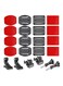 Generic - 22-Piece Mount Set For GoPro Black/Red