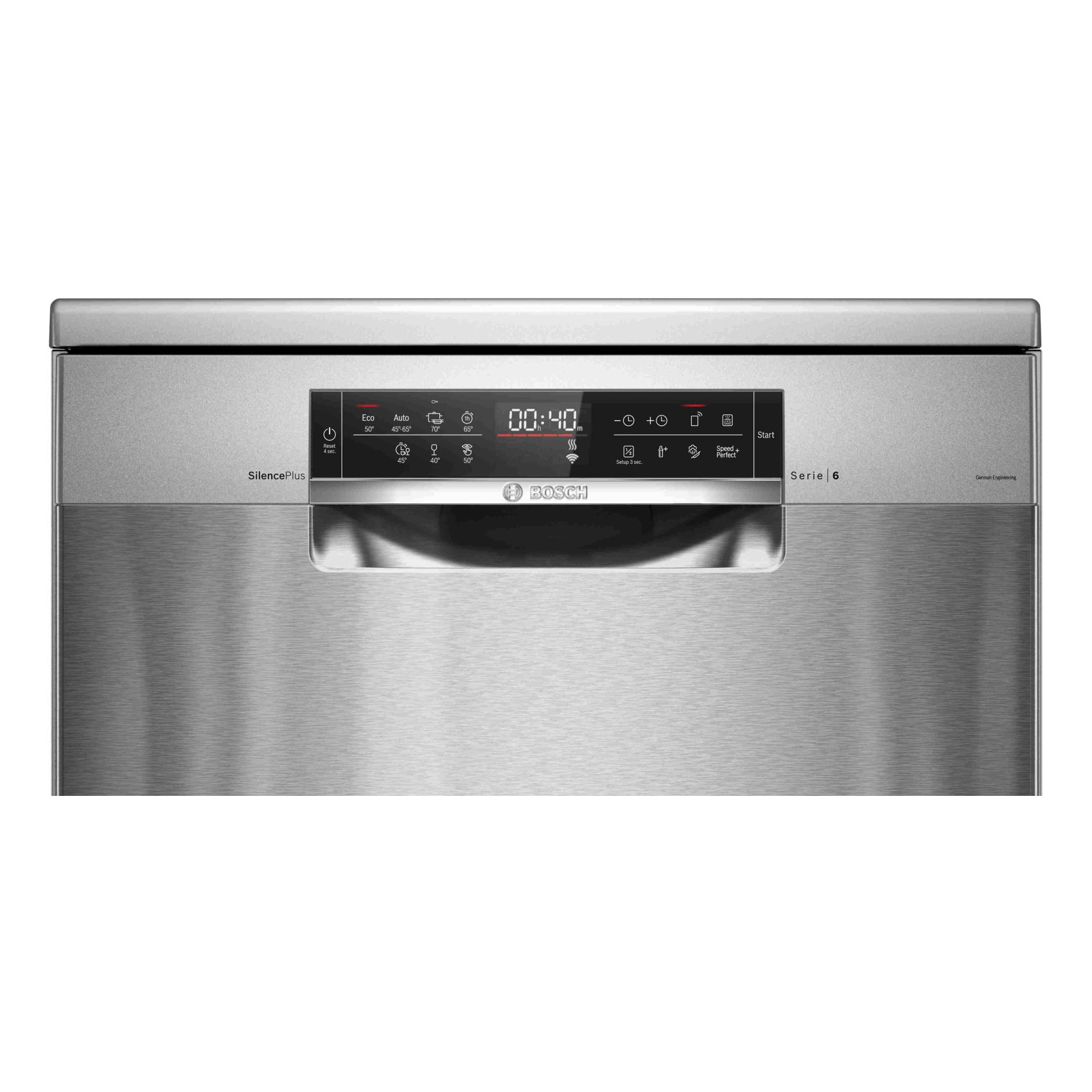 Bosch Series 6 Free-standing Dishwasher SMS6EMI65M Silver Inox 60cm