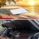 Front Windshield Foldable Parasol Sunshade Umbrella Blocks UV Rays - 1 Pcs (140X79 CM)