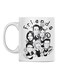 Atiq Friends Printed Coffee Mug White/Black 350ml