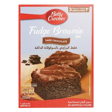 Betty Crocker Dark Chocolate Fudge Brownie Mix 500g