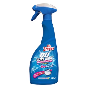 Mr Sheen Oxi Ultra Wash Pre Fabric Stain Remover 750ml