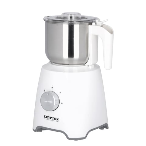 Krypton Food Processor 500W - 2 Speed With Pulse, Over Heat Protection, Stainless Steel Bowl With Sharp Blades, Non-Slip Feet, Ideal For Grinding, Dicing, Mincing, &amp; Puree