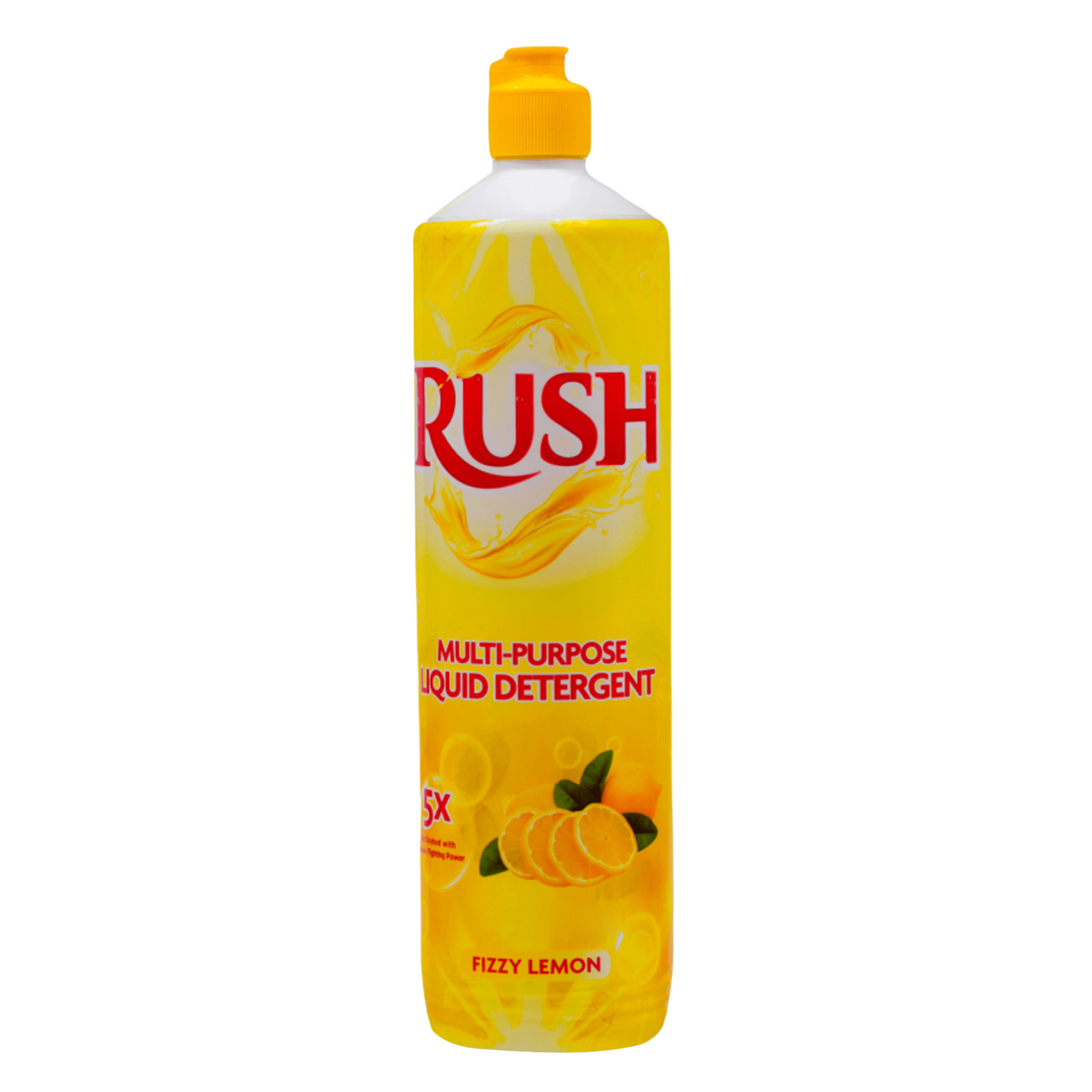 Rush Multipurpose Fizzy Lemon Liquid Detergent 1L