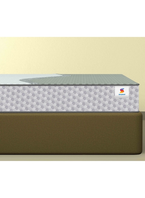 Sleepwell Ortho Pro Spring, 100 Night Trial, Impressions Memory Foam Mattress With Airvent Technology And 3-Zone Pocket Spring, King Bed Size (200L x 180W x 30H cm)