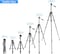 COOPIC T900 Professional Video Camera Tripod, Aluminum Alloy Travel Portable 2 in 1 Monopod Tripod with Rotatable Center Column Max Height 178CM with Maximum Load up to 5KG