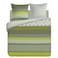 Harper Double Quilt Cover Set Stripe Green Pack of 4