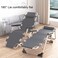 COOLBABY Portable Folding Recliner,Lounge Chair,Outdoor Camping Folding Deck Chair,Household Leisure Noon Break Chair,180 &deg; Adjustment,Single Square Tube No Support