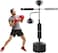ULTIMAX Punching Bag with Stand Heavy Duty Boxing Set Kickboxing Bag with 360&deg; Reflex Bar Speed Ball Suction Cup Base Height Adjustable for Adult Youth, Home Office Gym Boxing stand-Black