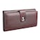 Genuine Leather Female Clutch Wallet - Ideal for Gifting and personal use - Brown