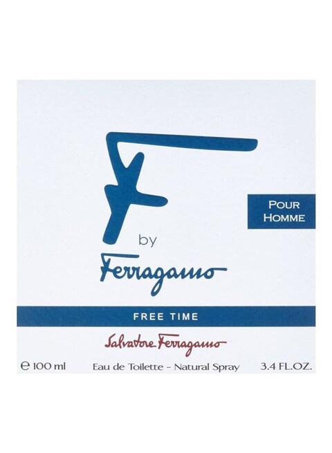 Salvatore Ferragamo F Free Time Pour Homme Eau De Toilette For Men - 100ml