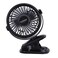 Olsenmark Rechargeable Fan With Light - Clip Fan - 3.7V, 1200Mah Lithium Battery - Usb Charging - 4*0.2W Hi Power Led Light - Portable, Lightweight