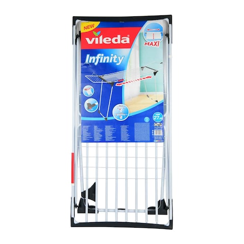 Vileda Infinity Flexible Cloth Dryer 30cm Silver/Black